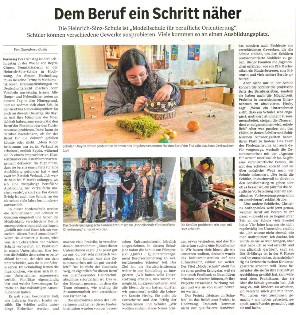 Dem Beruf ein Schritt näher