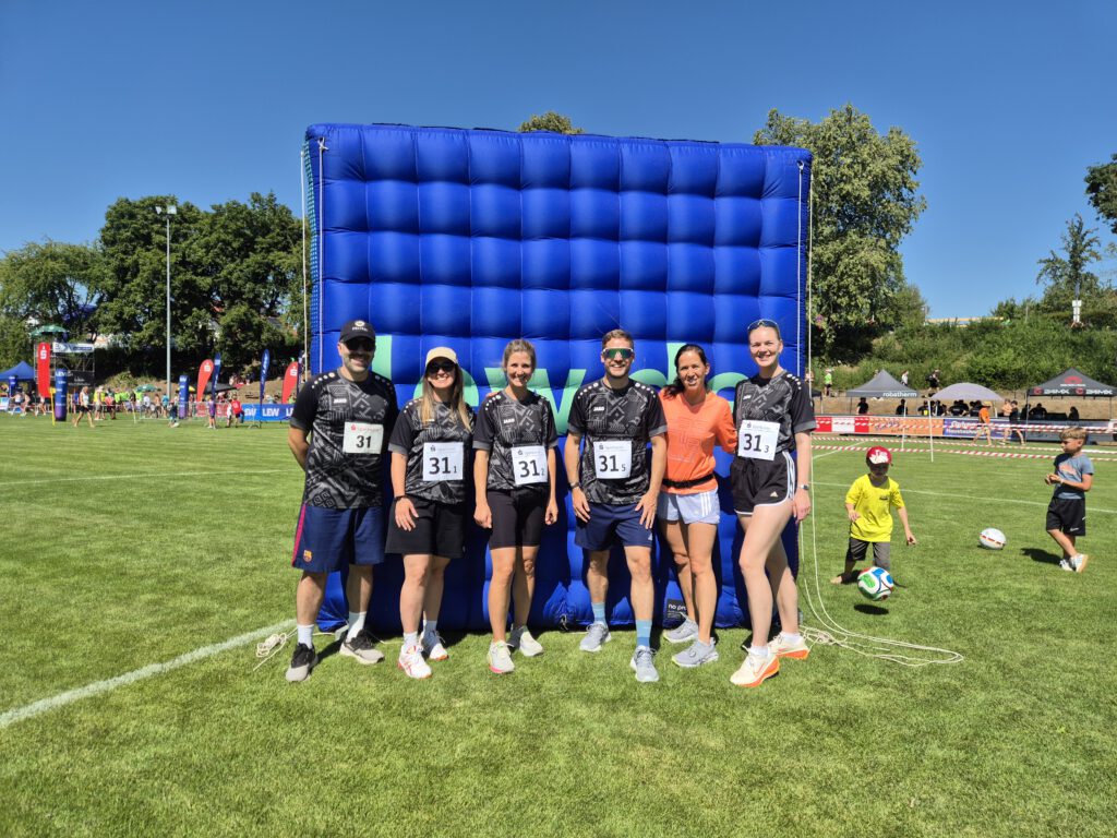 Team der Heinrich-Sinz-Schule beim Landkreislauf